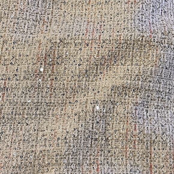 Tahari Sparkle Tweed Pink Champagne Mini Skirt size 16 - Picture 8 of 10